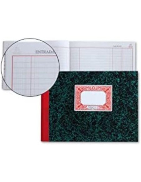 CARTONE CONTABILIDAD CAJA 4º 100 HOJAS ENTRADA Y SALIDA